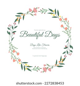 Various Spring Flower Illustration Collection