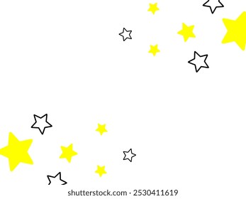 Various star for banner and frames. Decoration. Wallpaper. Background of star.