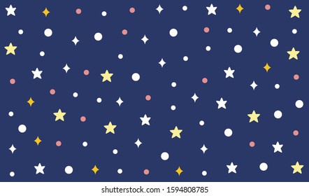 Various stars, sky background with stars