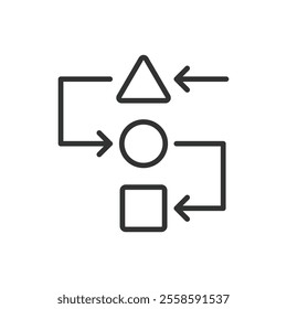 Various step-by-step tasks, icon in line design. Tasks, step-by-step, workflow, process, goal, action plan on white background vector. Various step-by-step tasks, icon in line design editable stroke