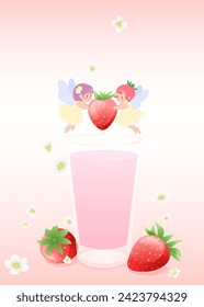 Various strawberry desserts of spring
