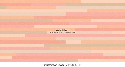 Various strips monochromatic of peach tones, pink and beige colors background vector illustration.