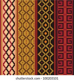 Various strips motifs in natural color