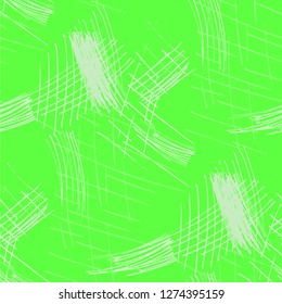 Various Strokes. Seamless Pattern with chaotic Hand Drawn Lines. Modern Background for Chintz, Wallpaper, Swimwear. Vertical, Horizontal and Diagonal Strokes. Grunge Vector Texture
