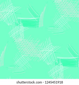 Various Strokes. Seamless Texture with chaotic Hand Drawn Lines. Modern Background for Paper, Wallpaper, Underwear. Vertical, Horizontal and Diagonal Strokes. Grunge Vector Texture