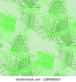 Various Strokes. Seamless Texture with chaotic Hand Drawn Lines. Retro Background for Paper, Print, Underwear. Vertical, Horizontal and Diagonal Strokes. Grunge Vector Texture