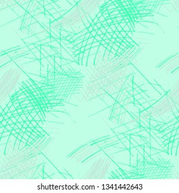 Various Strokes. Seamless Texture with chaotic Hand Drawn Lines. Vintage Background for Curtain, Shirt, Fabric. Vertical, Horizontal and Diagonal Strokes. Grunge Vector Texture