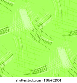 Various Strokes. Seamless Texture with chaotic Hand Drawn Lines. Modern Background for Cloth, Wallpaper, Linen. Vertical, Horizontal and Diagonal Strokes. Grunge Vector Texture