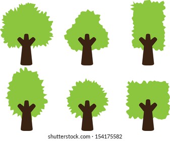 various style of vector tree