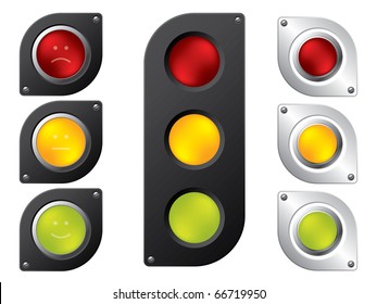 Various traffic light designs