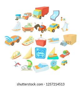 Various transportation icons set. Isometric set of 25 various transportation vector icons for web isolated on white background