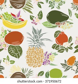 Various tropical fruits