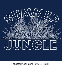 VARIOUS TROPICAL LEAVES SUMMER JUNGLE