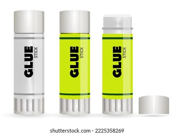 various of tubes glue stick isolated 