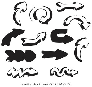 Various type of arrow symbol for indication