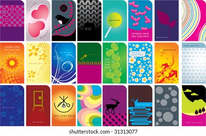 Various type of business card design