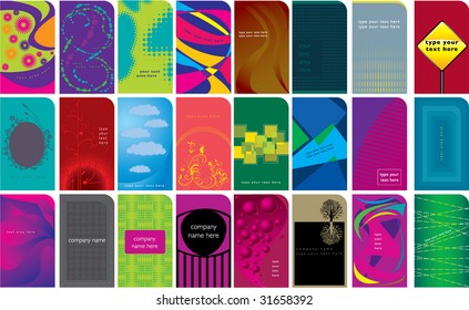 Various type of business card design