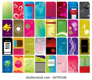 Various type of business card designs