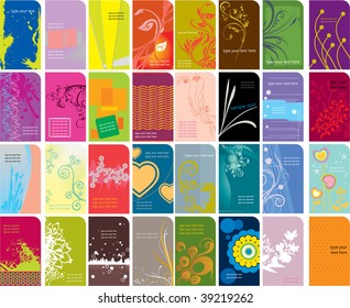 Various type of business card designs