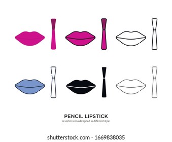 Varios tipos de productos cosméticos establecidos con los mismos tipos de cuadro vectorial Ilustraciones vectoriales