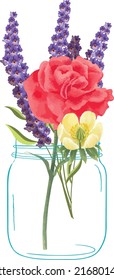 Hay varios tipos de bonitas flores dispuestas en jarras y jarrones. sobre un fondo blanco