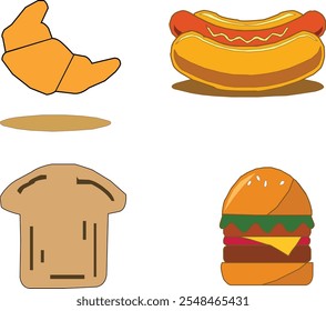 various types of bread that can be used as breakfast and snacks