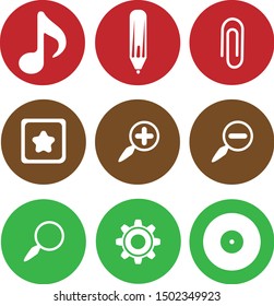 Various Types Color Vector Icons