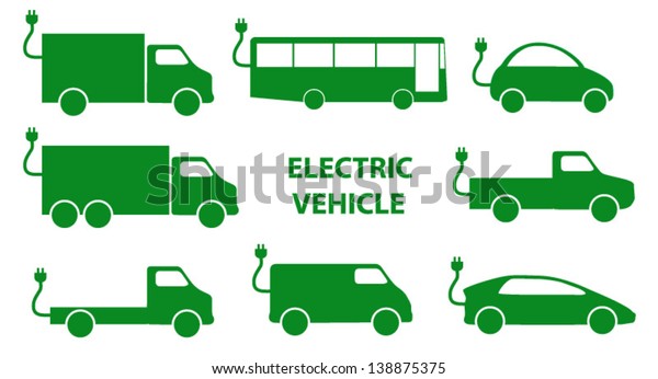 Various Types Electric Vehicle Stock Vector (Royalty Free) 138875375 ...