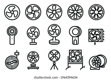 Various types of fans used in household to industrial.