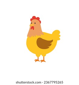 various types of livestock on the farm, illustration of a view of a farm, cows, ducks, chickens, pigs, sheep