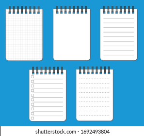 Various types of notepad sets