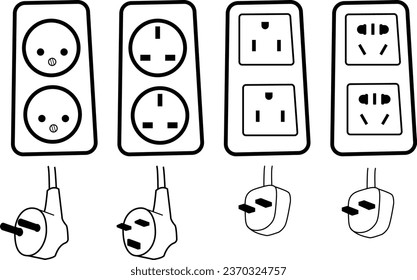 Various types and patterns of a power plug that can help users in times of darkness