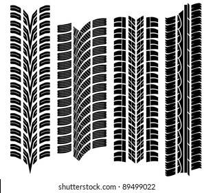 various tyre treads