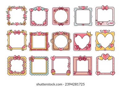 Conjunto de ilustraciones vectoriales de marco valentino variado