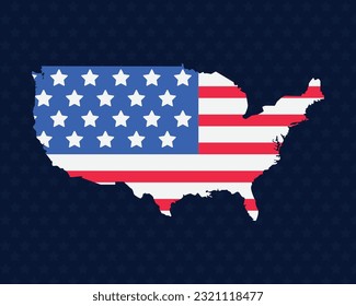 various variations of the United States country map