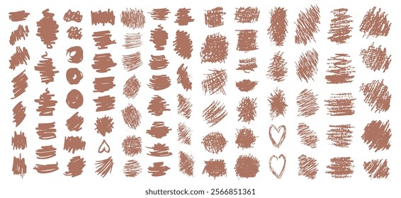 Various vector brush strokes and shapes suitable for creative design projects and artistic expressions.