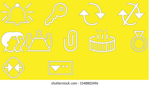 Various vector designs for web graphics and icons.