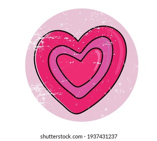 Diversos corazones vectoriales. Corazón de varios colores