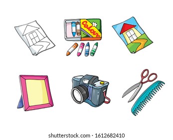 Various vector on white background