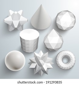 Various Vector Polygonal Shapes