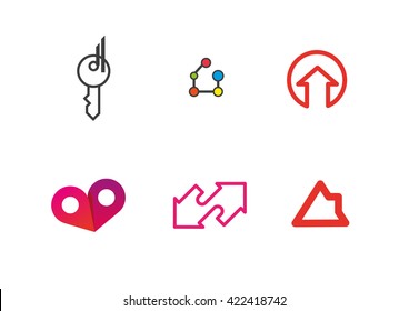 various vector real estate logos