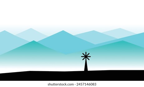 Various vector scenery pic . Eps 10 icon set.