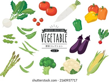 Various vegetable illustration collection_01

There is a description of "vegetable collection" in Japanese