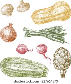 various vegetables