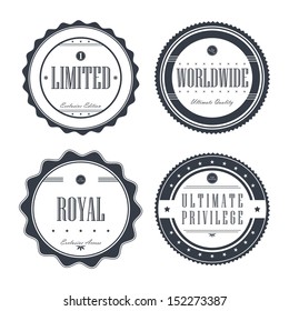 various vintage sticker label