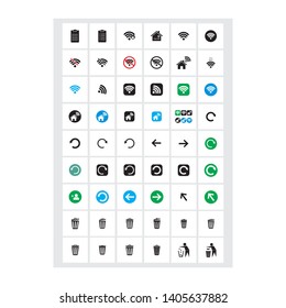 various web icons symbol design