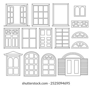 Várias Janelas Definem Quadro de Janela