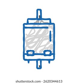 varistor electronic component doodle icon sketch vector. varistor electronic component sign. isolated symbol illustration