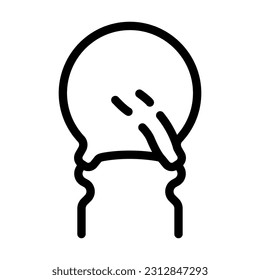 varistor electronic component line icon vector. varistor electronic component sign. isolated contour symbol black illustration