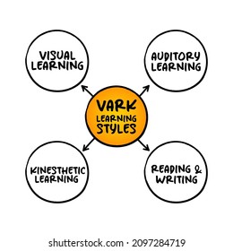 Vark Learning Styles Model Designed Help Stock Vector (Royalty Free ...